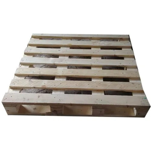 Brown Four Way Wooden Pallet - Load Capacity: 1500  Kilograms (Kg)