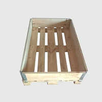 Hardwood Pallet Collars - Wood Material, Standard Size, Brown Color - Solid Box Design For Enhanced Storage Solutions