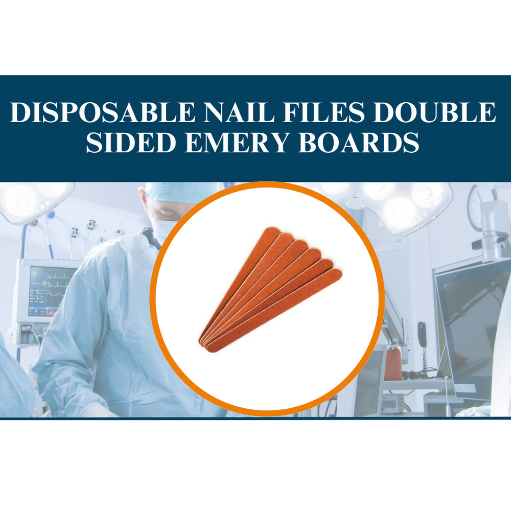 Disposable Nail Files Double Sided Emery Boards - Color: Orange