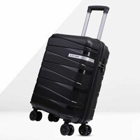 NKT 20 inch Black Trolley Bag