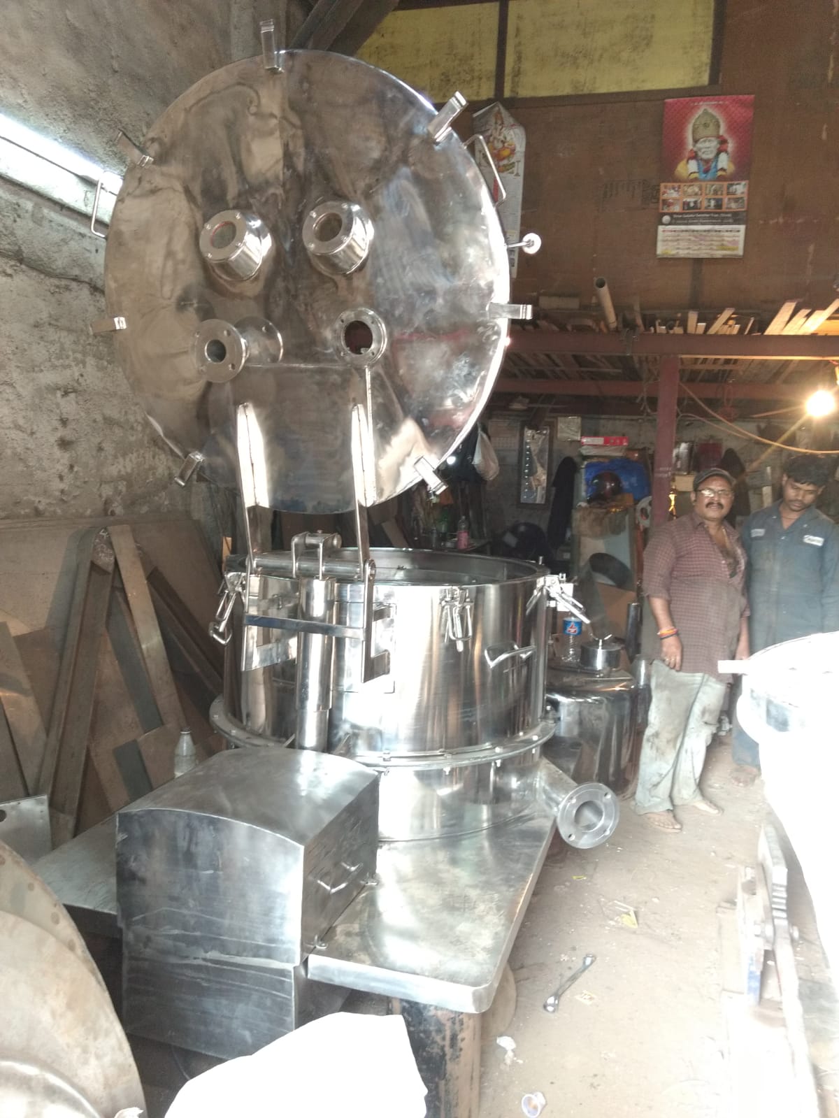 Ss Lifting Bag Type Centrifuge Machine - Color: Silver