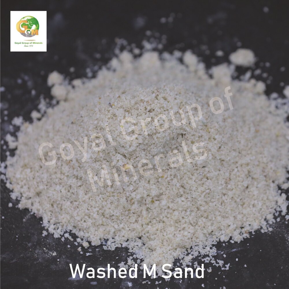 Washed M sand