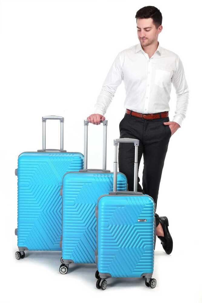 Kandel London ZX Sky Blue 3 Pcs Set Suit Case