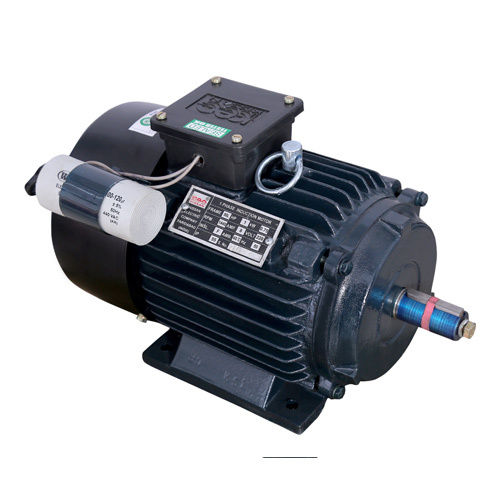 Single Phase Motor For Industry - Color: Black