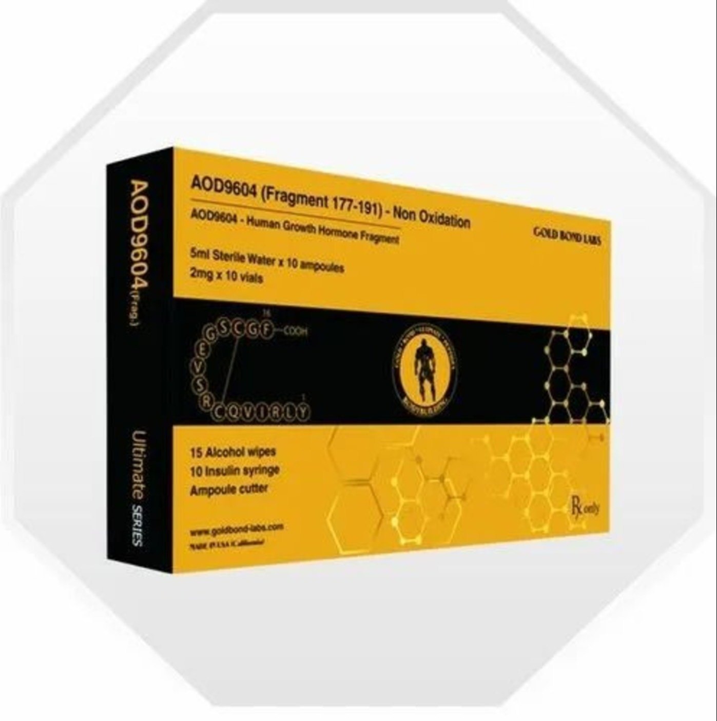 Gold Bond Aod 9604, For Muscle Building, 2mg x 10 Vials
