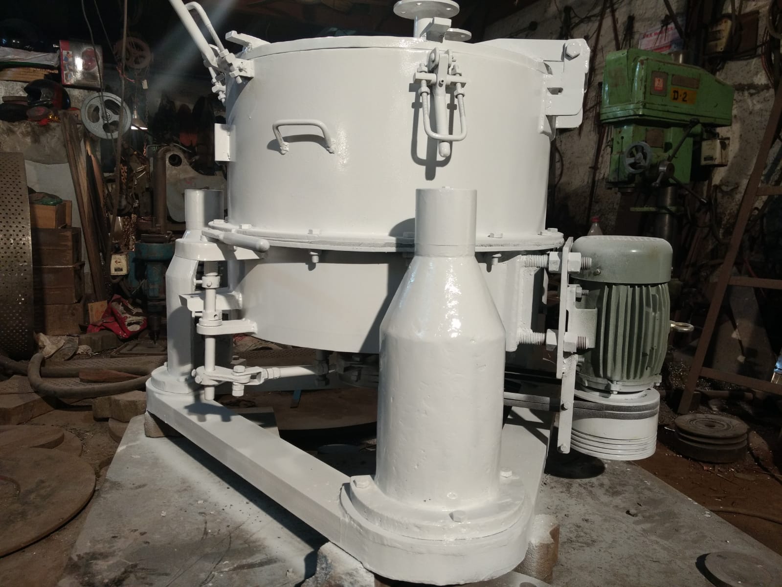 Steel Centrifuge Machine - 3 Hp Motor, 1200 Rpm Speed | Silver Color, Industrial Use, High Performance
