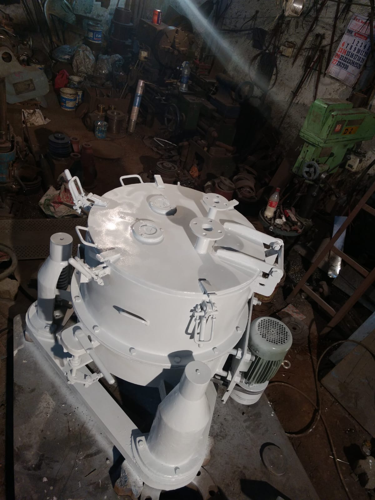 Steel Centrifuge Machine - 3 Hp Motor, 1200 Rpm Speed | Silver Color, Industrial Use, High Performance