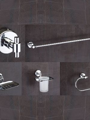 Stainless Steel Bathroom Accessories - Color: Silver