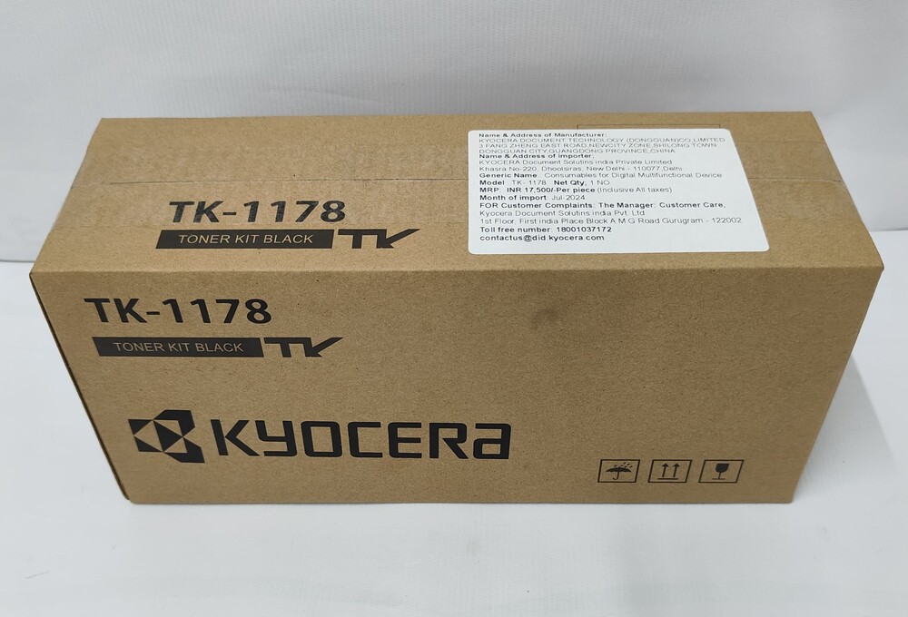 Kyocera Tk-1178 Black Toner Kit Compatible For Kyocera Ecosys - Print Technology: Laser