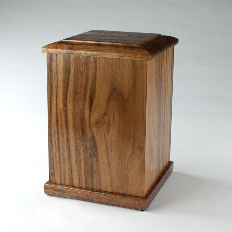 Walnut Wooden Cremation Urn for Adult Ashes Funeral Urns Supplies