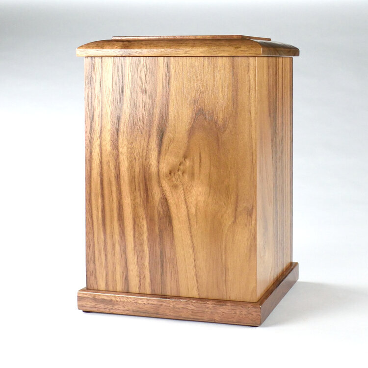 Walnut Wooden Cremation Urn for Adult Ashes Funeral Urns Supplies