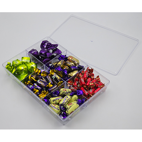 Cp 6 Pt Big Partition Container - Color: Transparent