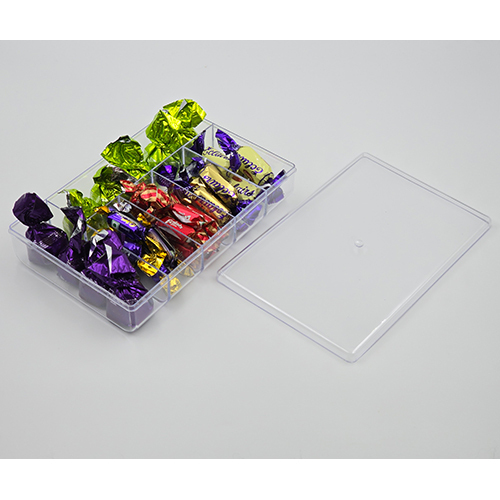 Cp 6 Pt Small Partition Container (Cpre7) - Color: Transparent