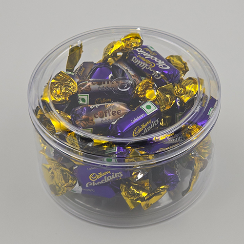 Cp 250 Small Round Container - Food-grade Pet & Pp, 10.7x10.7cm Transparent Design | Stylish Storage For Spices, Snacks, And Confections
