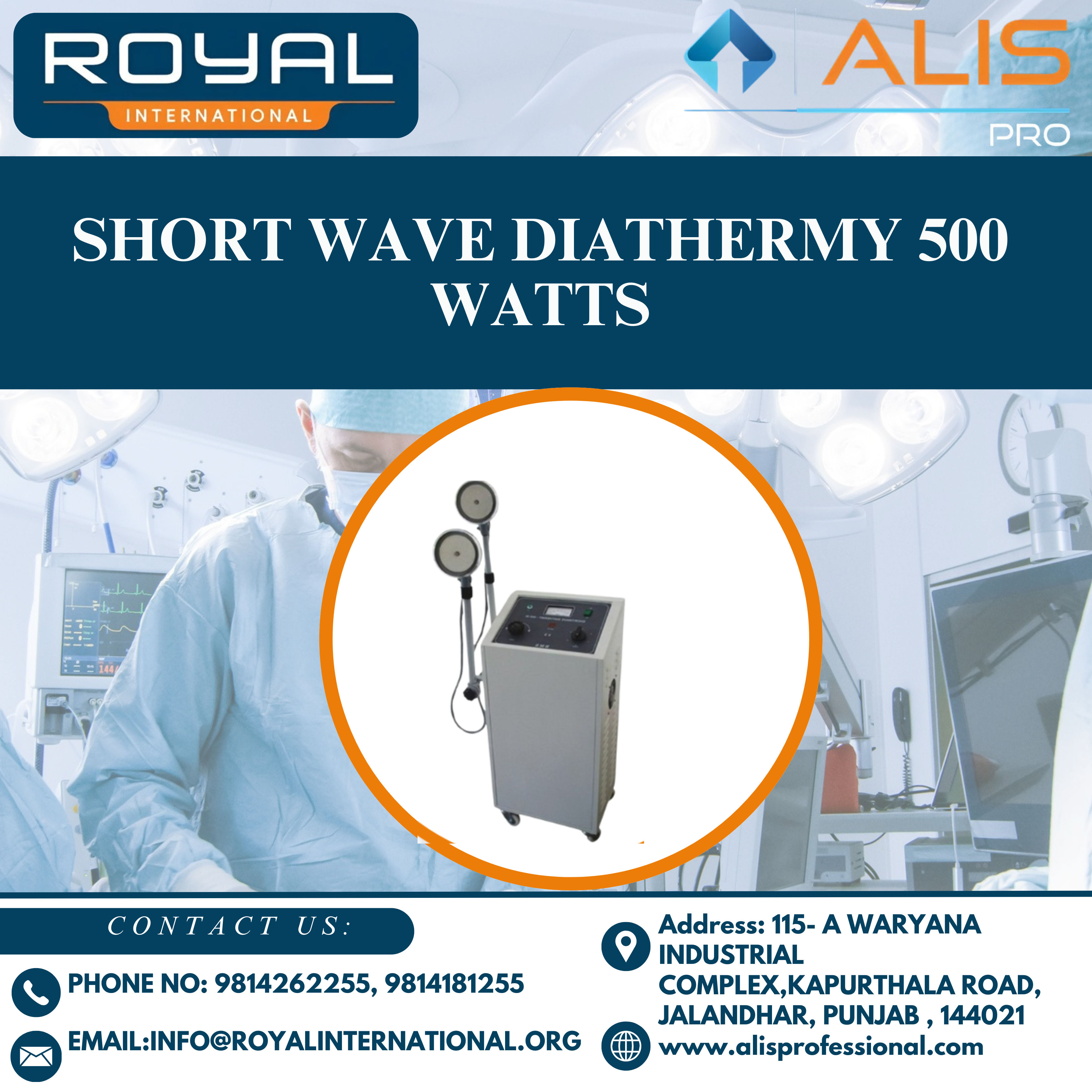 Short Wave Diathermy 500 Watts