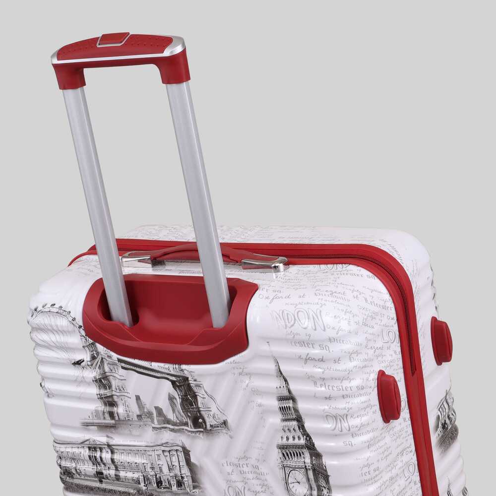 24inch Kandel London Printed London Red Suit Case