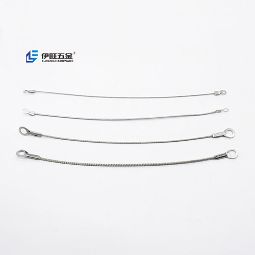 Eye Sling Wire Rope - Galvanized Iron, 1.5mm Diameter, 200mm Length, Silver Color - Durable for Heavy Loads and Equipment Security