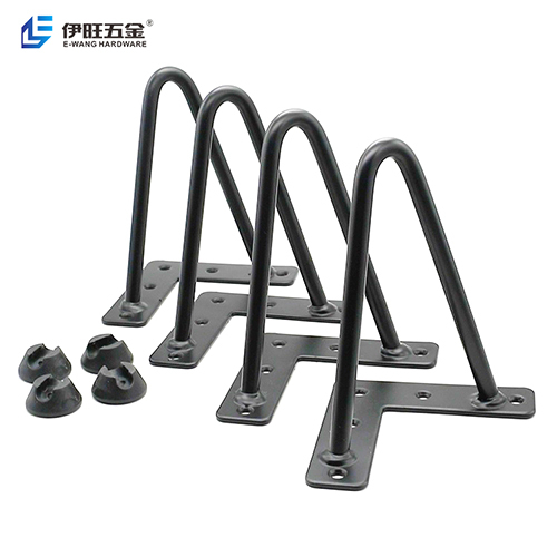 2 Rod Coffee Hairpin Table Leg - Finish: Powder Coated