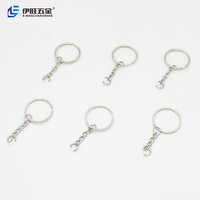 Silver Key Ring with Open Jump Ring