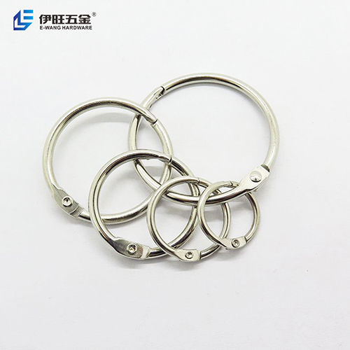 Silver Metal Notebook Loose Leaf Binder Book Rings - Feature: Size And Color Customized