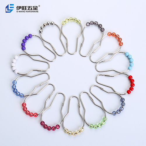 Colors Metal Shower Curtain Rings Hooks