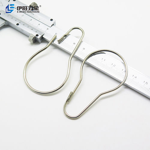 Metal Bathroom Shower Curtain Rings Hooks - Feature: High Quality