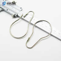 Metal Bathroom Shower Curtain Rings Hooks