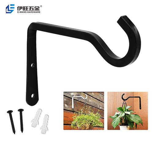 Metal Black Outdoor Decorative Wall Hanging Brackets Wall Hooks