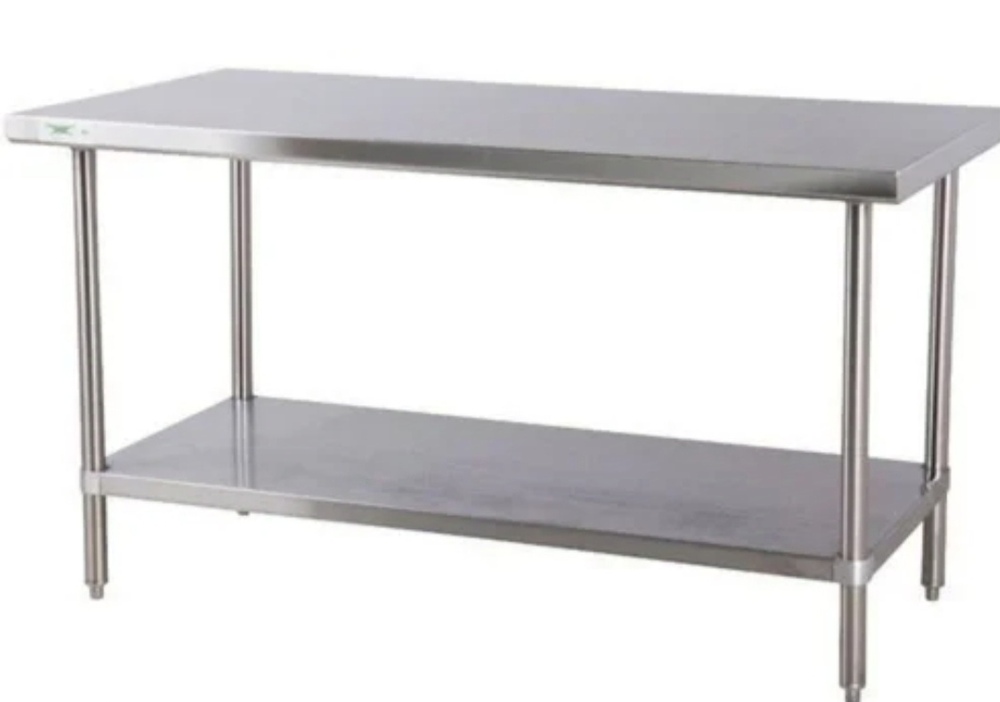 METAL TABLE AND TROLLEY