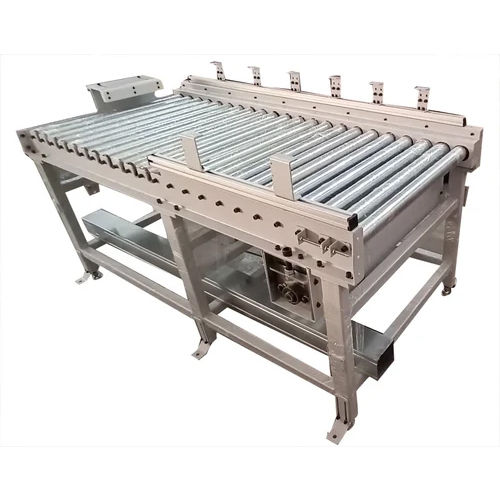 Roller Belt Conveyor - Mild Steel, Custom Sizes Available | Industrial-Grade, Grey Finish, Smooth Roller Structure, Warranty Included