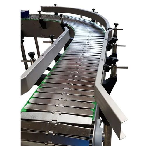 Ss Slat Chain Conveyor - Color: Green