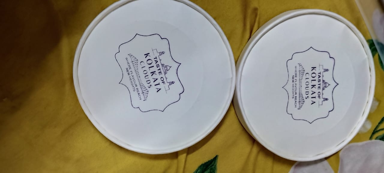 900 Ml Paper Food Container - 300 Gsm, White Color | Microwave Safe, Leak Proof, Recyclable For Frozen & Hot Food