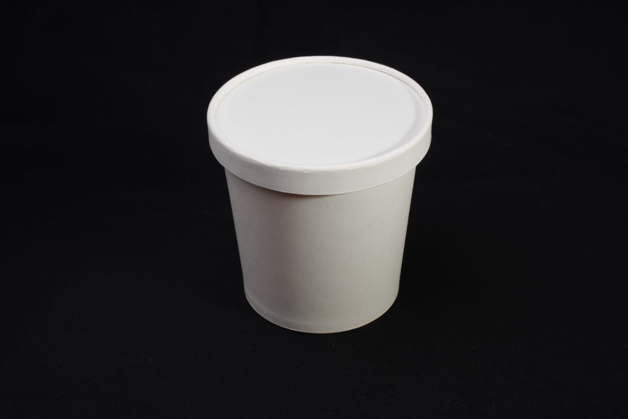 1150 Ml Paper Food Container - Color: White