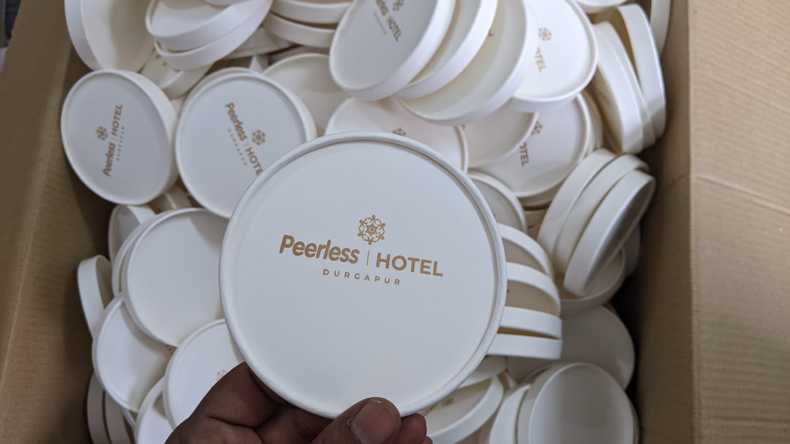 1150 Ml Paper Food Container - Color: White