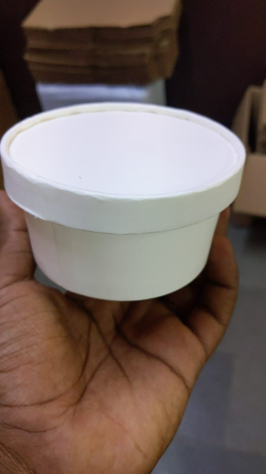 Paper food container - White - 125 ml