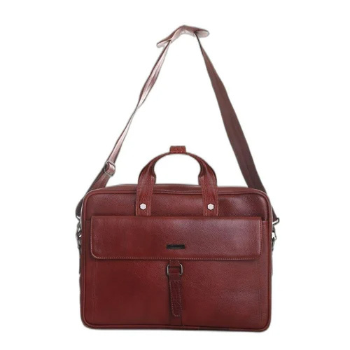 Brown Leather Office Laptop Bag
