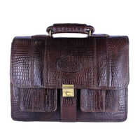 Brown Leather Office Laptop Bag