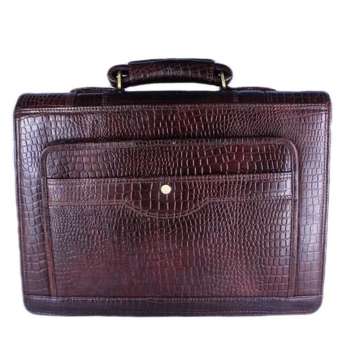 Brown Leather Office Laptop Bag