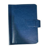 Leather Blue Diary Cover - High-quality Leather, A4 Size , Lightweight Softbound Design | Custom Logo Available For Branding
