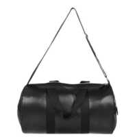 Black Leather Gym Bag