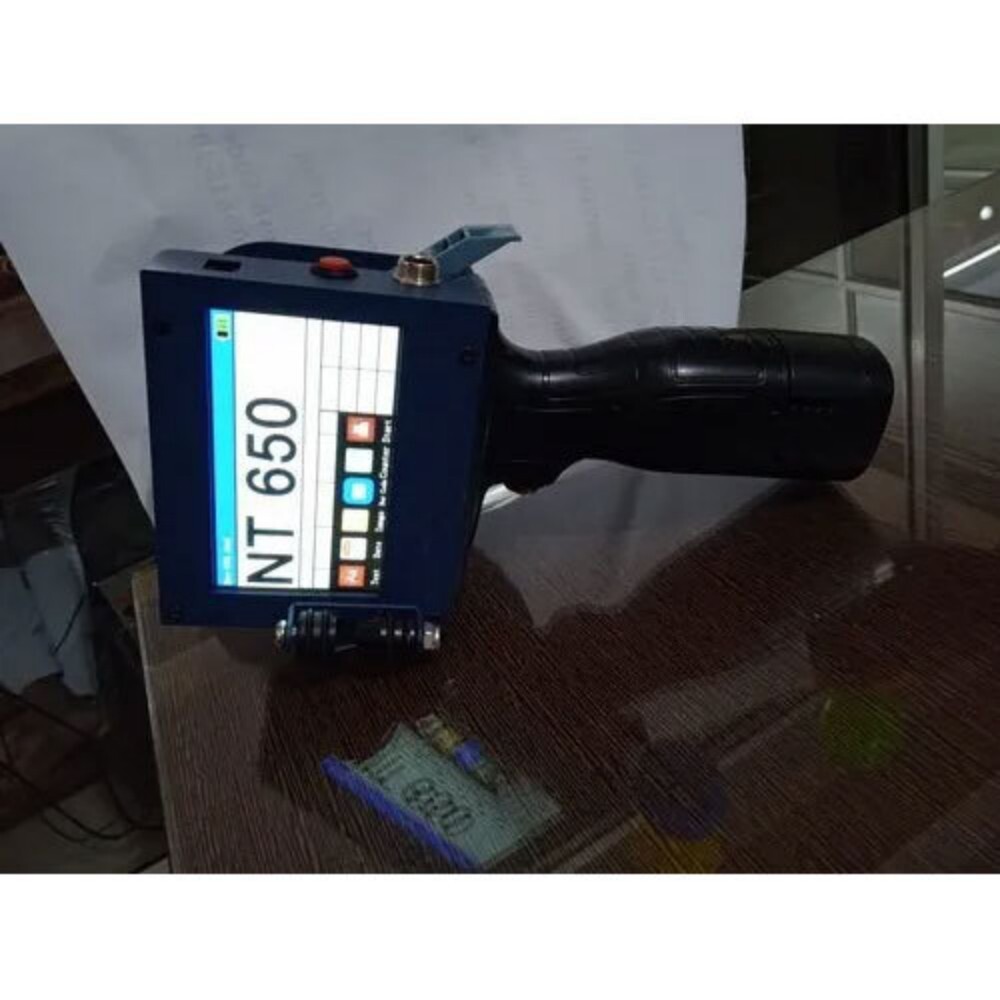 Inkjet Batch Coding Machine - Industrial Use, Matte Black Finish | New Condition, 1 Year Warranty