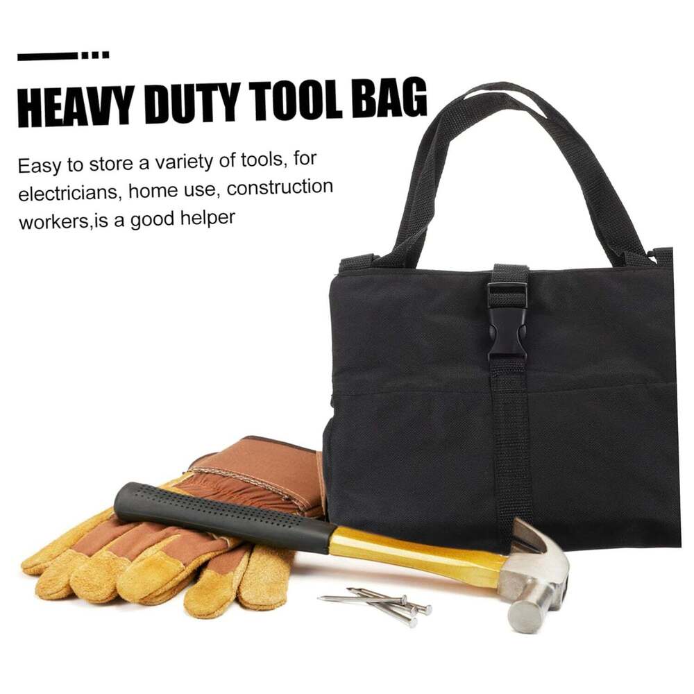 Hardware Kit Organizer For Storage Tools Bag With 5 Zipper Pockets