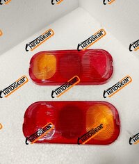 Rear Light Lens Jcb 3dx - Abs Plastic, Red Color | Manual Control System, High Efficiency, Compatible With Jcb Backhoe Loaders