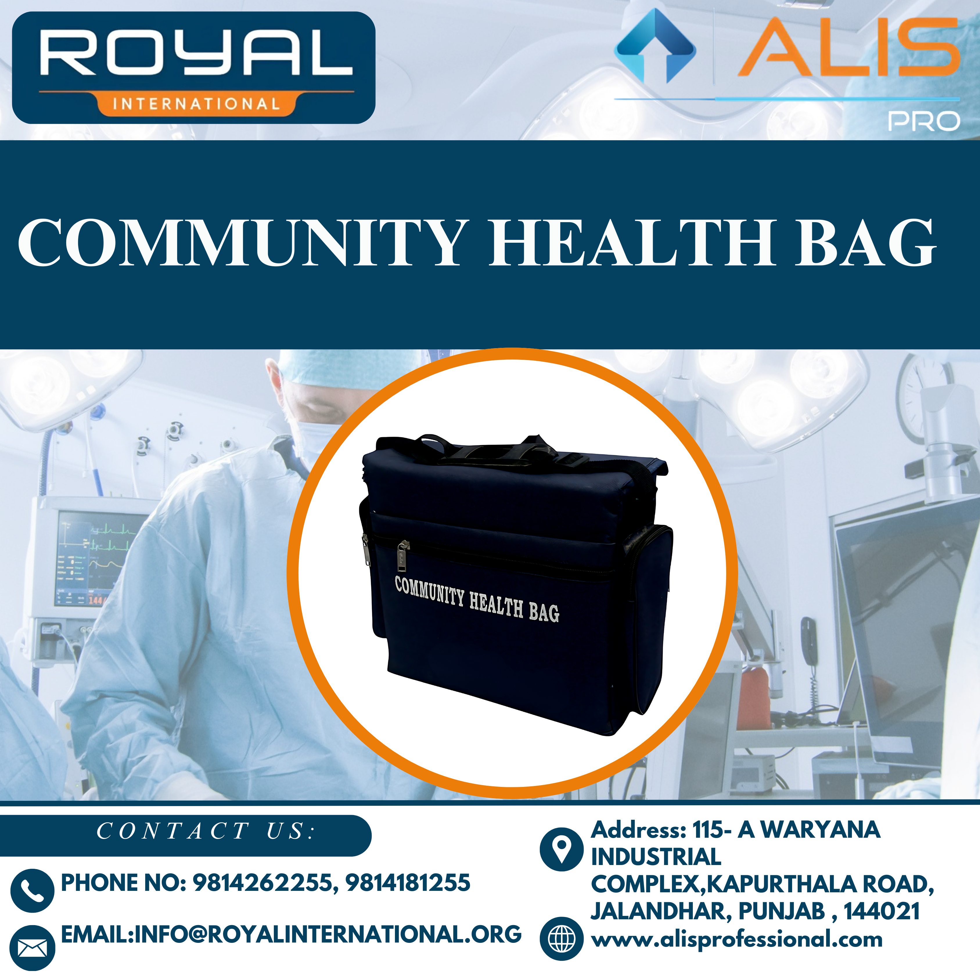 Community Health Bag - Versatile and Durable Design | Ideal for Health Initiatives and Community Engagement