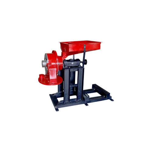 Double Stage Pulverizer Machine - Color: Red & Black