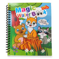 Magic Water Coloring Book - High-quality Paper, Spiral Binding, Hard Cover | Fun For Kids, Printed Designs, Water-activated Colors