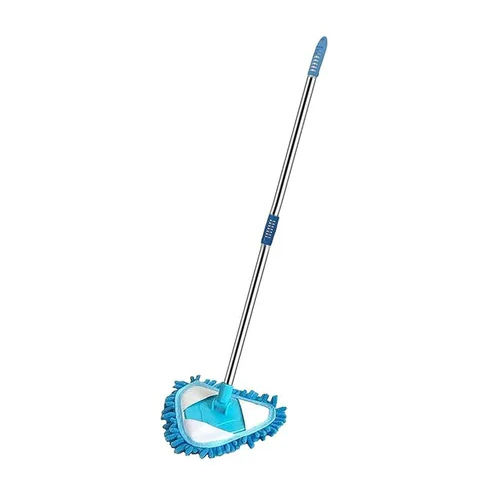 Microfiber Triangle Cleaning Mop - Color: Blue