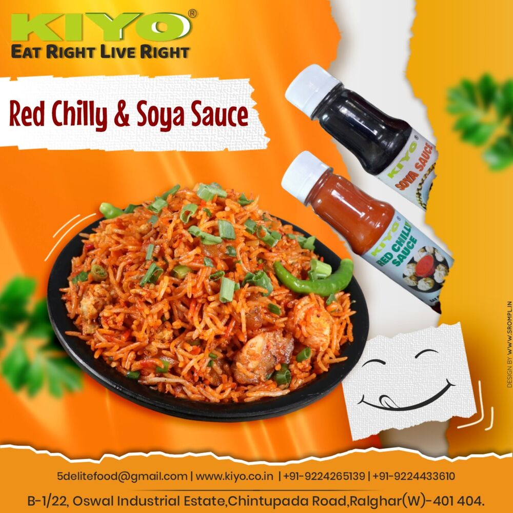 RED CHILLY SAUCE AND SOYA SAUCE