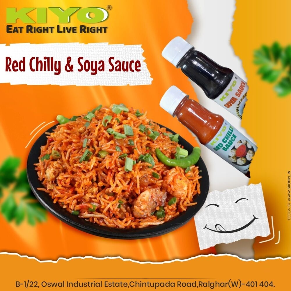 RED CHILLY SAUCE AND SOYA SAUCE