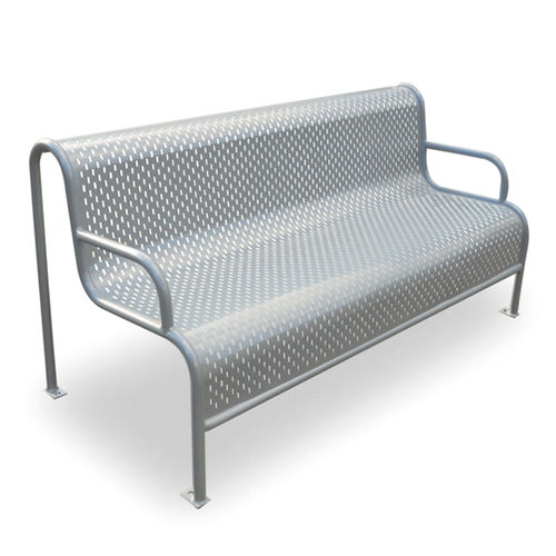 Perforated Steel Seat With Armrests Prodd